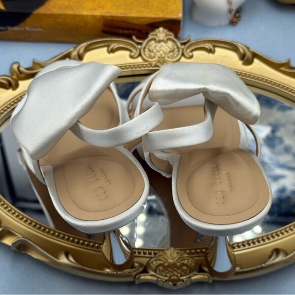🆕 TED BAKER 🧿 NWOB Belle White Satin Half Bow Sandal, Sz 37 US 6.5 - Picture 14 of 14